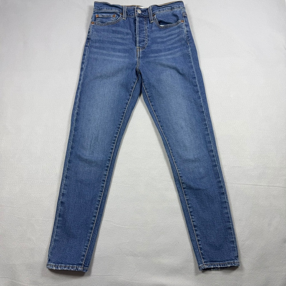 Levis Wedgie Skinny Jeans Womens 28 Medium Wash High Rise Denim 52305-0053